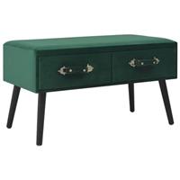 VidaXL Salontafel 80x40x46 cm fluweel groen