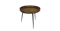 HSM Collection Bijzettafel Ventura - naturel - mangohout/ijzer