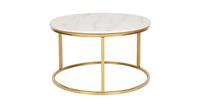 Beliani Salontafel wit/goud marmer-look CORAL