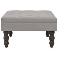 vidaXL Hocker Dunkelgrau 60 x 60 x 36 cm Samt Grau