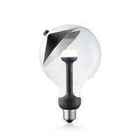 Home sweet home Move Me LED lichtbron Cone Ø 12 cm 5.5W E27 2700K dimbaar - zwart/zilver