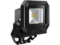 LED-Strahler 10W OFL/AFL SUN 3000K A+ sw 1LED EEK:A+ 800lm IP65 mt Konv Anb - ESYLUX