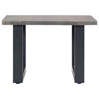 vidaxl Salontafel met natuurlijke randen 60x60x40 cm acaciahout grijs