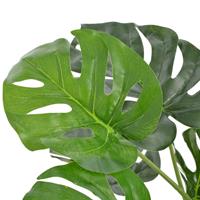 vidaXL Künstliche Pflanze Monstera mit Topf Grün 100 cm Mehrfarbig
