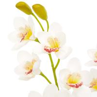 vidaXL Künstliche Orchidee mit Topf  Weiß