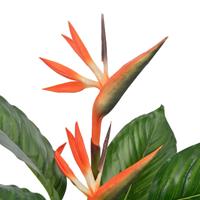 vidaxl Kunstplant met pot strelitzia 100 cm rood