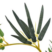 vidaXL Künstliche Pflanze Bambus mit Topf Grün 110 cm Mehrfarbig