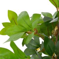 vidaXL Künstliche Pflanze Lorbeerbaum mit Topf Grün 120 cm Mehrfarbig