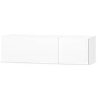 Tv-kast 120x40x34 cm spaanplaat hoogglans wit