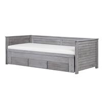 Beliani Donkerbruin bed 160 x 200cm POISSY