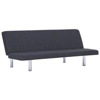 vidaXL Schlafsofa Dunkelgrau Polyester Grau