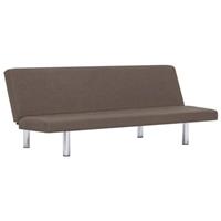 vidaXL Schlafsofa Taupe Polyester Braun