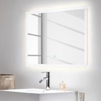 Posseik LED-Spiegel mit Touch-Bedienung, 90x60 cm
