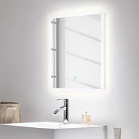 Posseik LED-Spiegel mit Touch-Bedienung, 60x60 cm