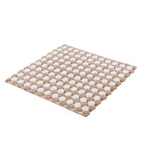Badematte Merida 1, Kleine Wolke, Höhe 17 mm, rutschhemmend beschichtet, fußbodenheizungsgeeignet