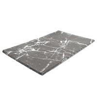 home24 Kleine Wolke Badteppich Como Baumwollstoff Grau 60x100 cm (BxT)