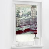 LICHTBLICK Rolgordijn met zijbediening Klemmfix motief Londen Westminster (1 stuk)