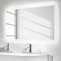 Posseik LED-Spiegel mit Touch-Bedienung, 140x60 cm