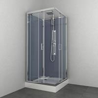 allibert Douchecabine  Everest 225x90x90 cm Vierkant Hoekinstap Schuifdeuren 4 mm Helder Glas 