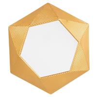BASTIA Wandspiegel Goud Glas