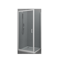 Allibert Douchecabine  Happy 90x90x185 cm 4mm Helder Glas Wit