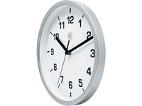 Nextime NX-7321ZI Wandklok NXT Diameter 20cm Kunststof Zilver, Witte Wijzerplaat