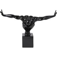 KARE decoratief object Athlet Zwart Klein, zwart, breedte 43 cm
