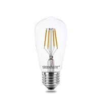 groenovatie E27 LED Filament Rustikalamp 4W Extra Warm Wit Dimbaar