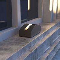 Lampenwelt.com LED-Außenleuchte Marka, Aluminium dunkelgrau