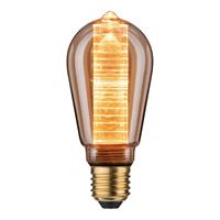 Paulmann Vintage-Kolben ST64 Inner Glow 4W E27 Gold mit Innenkolben Ringmuster LED-Leuchtmittel, E27