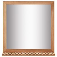 vidaXL Badezimmerspiegel 60×12×62 cm Walnuss Massivholz Braun