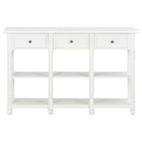 vidaXL Wandtafel 120x30x76 cm MDF wit