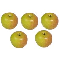 Bellatio 5x Kunst appels 8 cm Multi