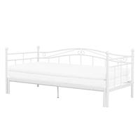 Beliani Bed uitschuifbaar wit 90/180x200 cm TULLE