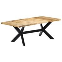 vidaXL Eettafel 200x100x75 cm massief mangohout