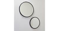 Urban interiors Mirror Spiegels Rond Zwart Set van 2 Ø45 & Ø35