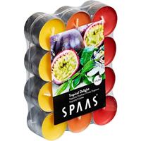 Candles by Spaas 24x Geurtheelichtjes Tropical Delight 4,5 branduren Multi