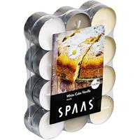 Candles by Spaas 24x Geurtheelichtjes White Cake Vanilla 4,5 branduren Multi