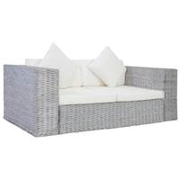 vidaXL 2-Sitzer-Sofa mit Polstern  Grau