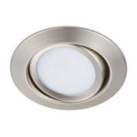 Trio Lighting Ronde LED inbouwspot Rila, mat nikkel