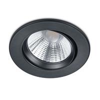 Trio Lighting Ronde LED inbouwspot Pamir in mat zwart