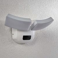 Lampenwelt.com LED-Außenwandlampe Nikias mit Sensor, 2-fl.