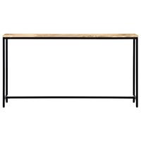 vidaXL Konsolentisch 140 x 35 x 76 cm Massivholz Mango Braun