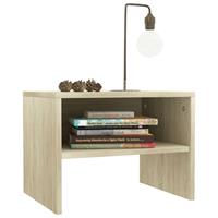 vidaXL Nachttische 2 Stk. Sonoma-Eiche 40 x 30 x 30 cm Spanplatte Braun