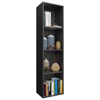 VIDAXL Bücherregal/tv-schrank Schwarz 36 X 30 X 143 Cm Spanplatte