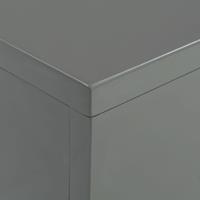 Salontafel 85x55x31 cm MDF hoogglans grijs