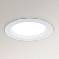 Orion Dimbaar LED inbouwlamp Spock Ø 9 cm wit
