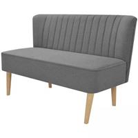 VIDAXL Sofa Stoff 117 X 55,5 X 77 Cm Hellgrau