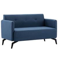 vidaXL 2-Sitzer-Sofa Stoffbezug 115 x 60 x 67 cm  Blau