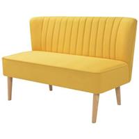 VIDAXL Sofa Stoff 117 X 55,5 X 77 Cm Gelb